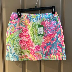 NWT Lilly Pulitzer Marigold Skort Size 2 Lovers Coral